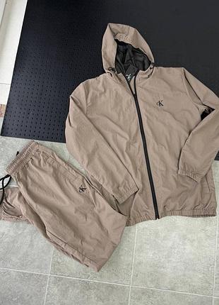 Мужской спортивный костюм плащевка ck calvin klein