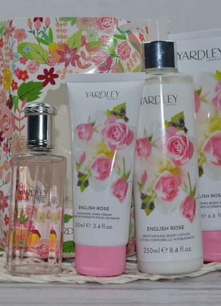 Большой подарочный набор для тела yardley english rose оригинал