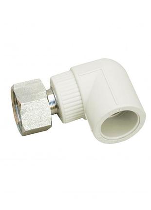 Уголок ppr с накидной гайкой blue ocean 25х3/4", 90° вр с латунным штоком