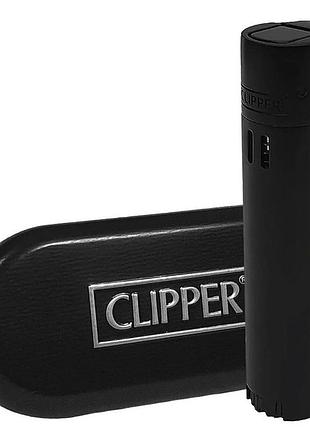 Зажигалка clipper металл (турбо) в кейсе