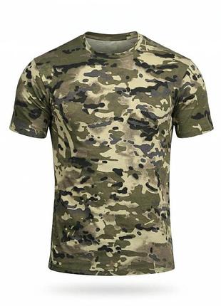 Хлопковая футболка тактическая patriot multicam green дл6384(10 - 02)