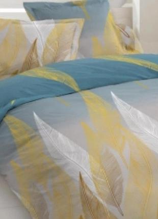 Тканина бязь набивна голд абстракція для постільної білизни