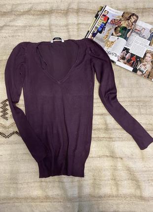 Pull and bear-блуза/кофта с v-образным вырезом