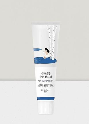 Сонцезахисний крем round lab birch juice moisturizing
