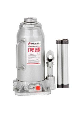 Домкрат гідравлічний intertool - 15 т х 460 мм одноштоковий (gt0027)