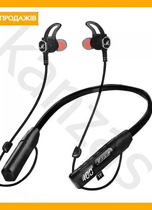 Беспроводные bluetooth наушники marshall с led дисплеем черные гарнитура для музыки и звонков блютуз наушники