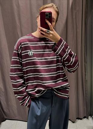 Хлопковый стильный полоскатый лонгслив оверсайз в полоску цвета вина zara
⚡⚡⚡⚡⚡⚡⚡⚡⚡⚡⚡