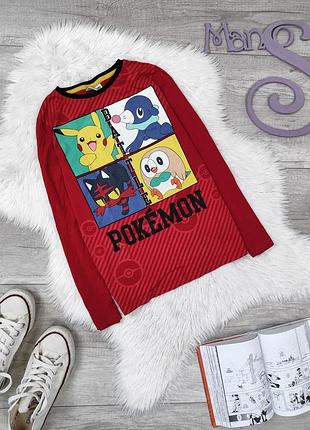 Реглан для мальчика pokémon красный с мультяшными персонажами размер 146