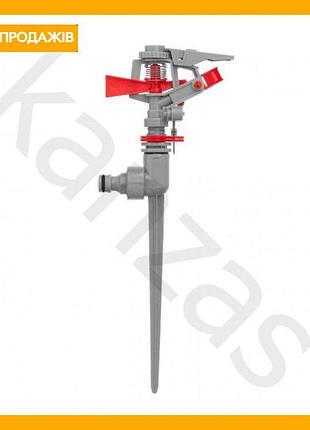 Дощовальний пристрій пульсувальний intertool до 12 м для саду та городу поливач із регульованим сектором