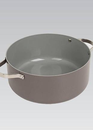 Кастрюля с антипригарным покрытием 4.1л 24см maestro mr-4009-24 индукционный казан