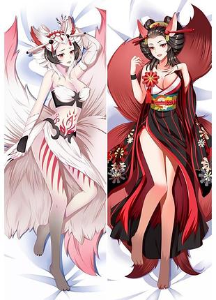 Аниме дакимакура sanbi no kitsune onmyoji (подушка обнимашка) 120*40 см 150, 50*150, 50