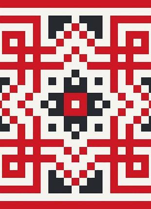 Картина по номерам artcraft украинский орнамент 30х30 см (13040-ac)