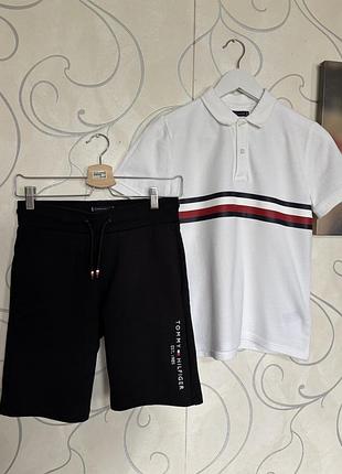 Костюм шорты футболка tommy hilfiger оригинал р.152