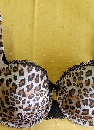 Бюстгалтер на поролоне, хищный принт, la senza 80c
