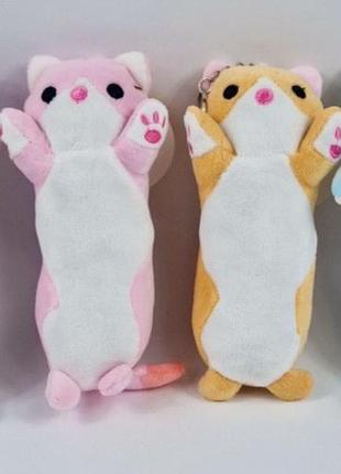 Мягкая игрушка брелок кот батон, антистресс 20 см