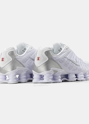 Shox tl white metallic silver 6