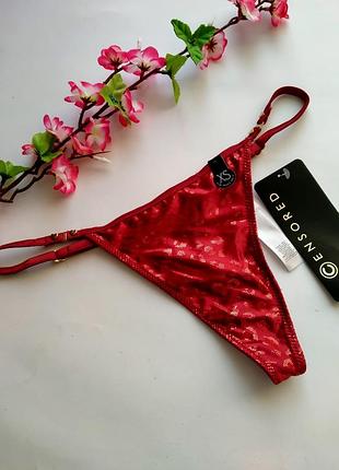 Новые трусики стринги censored, xs-s