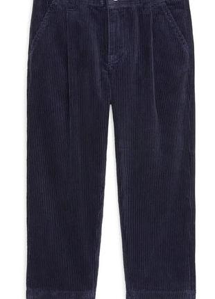 Вельветові штани / чіноси arket темно-сині, 100% cotton, relaxed fit,  (180/88a)
