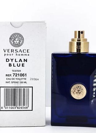 Тестер чоловічої туалетної води versace pour homme dylan blue / версаче пур хом ділан блю/ 50 ml