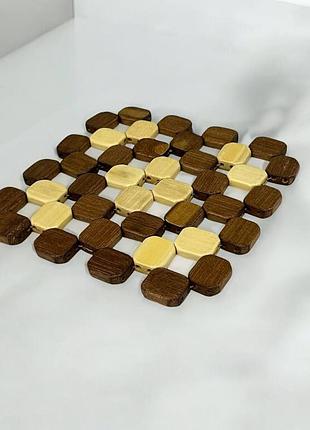Подставка под горячее (деревянная) 15*15см м.wt6020-76