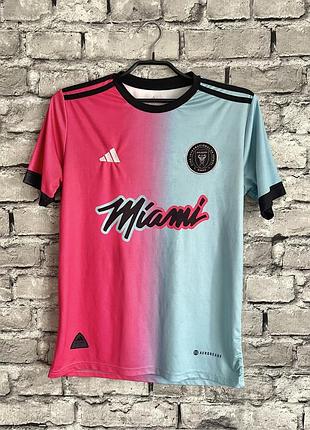 Футбольная футболка adidas inter miami vintage messi майка игровая для футбола mls млс тренировок адидас винтажная интер маями месси джерси nike retro