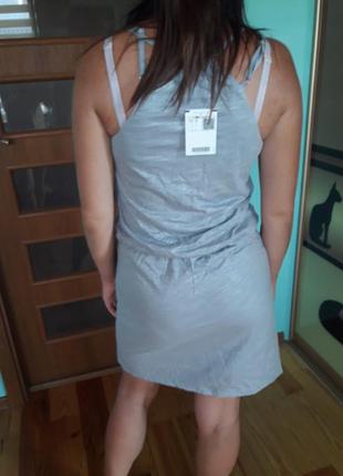 Серебристое платье promod. s. m. новое.3 фото
