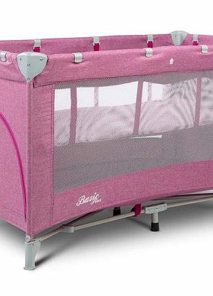 Детская кровать манеж caretero basic plus lavenda