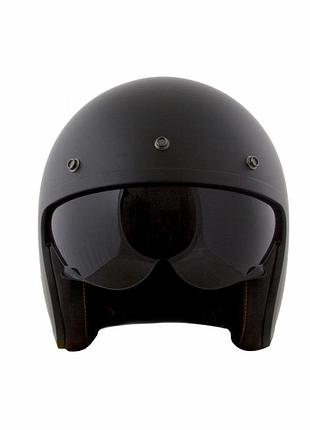 Мотошлем ls2 of599 matte black черный матовый с креплением под бабл визор (bubble visor)