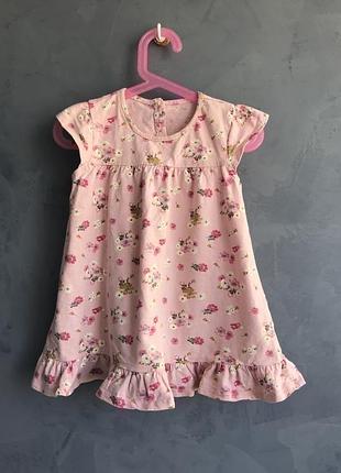 Цветочное платье туника на 3-4 года matalan