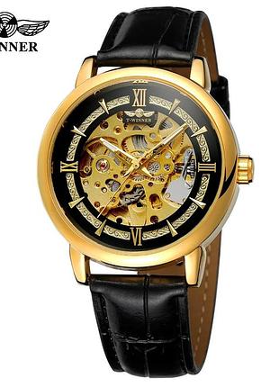 Forsining 8173 gold-black leather