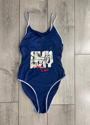 Спортивный слитный купальник surf club