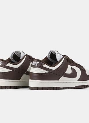Nike dunk low team chocolate brown white 6