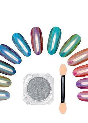 Втирка для ногтей global fashion laser powder