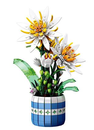 3d конструктор набор строительных блоков jie-star 9033 epiphyllum bonsai 835 деталей пластиковый 2шт