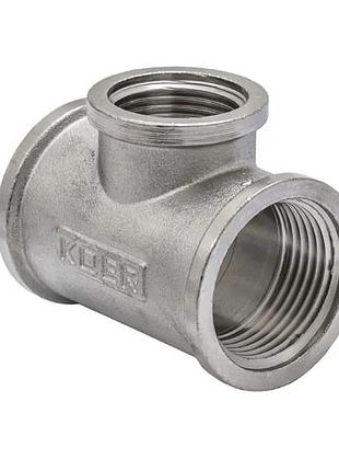 Трійник редукційний 1"х3/4"х1 "ввв koer kf.t100810f (kf0065)