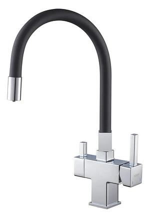 Змішувач для кухні koer kb-72023-01 з виходом для питної води (kr5008)