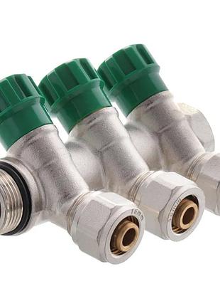 Колектор вентильний з фитингом koer kr.1123-3 3/4"x3 ways (kr2830)