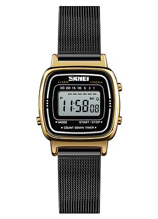 Skmei 1901mhgdbk gold-black mesh