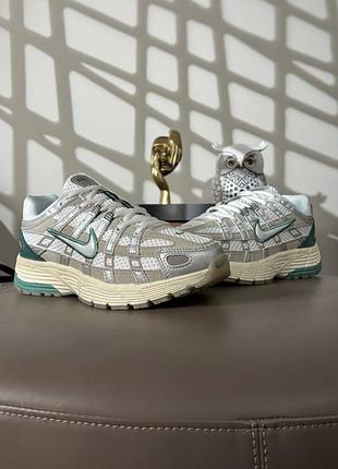 🌺женские кроссовки nike p-6000 beige green