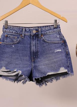 Жіночі короткі шорти з рваностями primark denim co