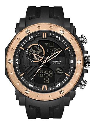 Sanda 6012 black-rose gold