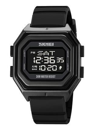 Skmei 1875pbk all black silicone sale