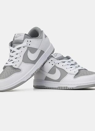 Nike dunk low white grey 6