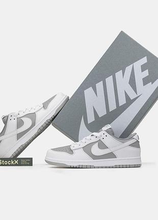 Nike dunk low white grey 3