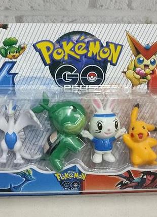 Игровой набор фигурок покемоны, pokemon go, 6 шт в комплекте. пикачу, pikachu