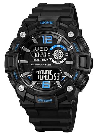 Skmei 2018bubk blue-black sale