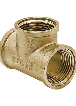 Тройник koer kf.t08f.wn - 3/4'' fff без никеля (kr3035)