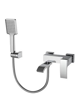 Змішувач для ванни з коротким зливом koer kb-41007-01 (колір хром) (kr3454)