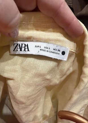 Жіноча льняна сорочка zara