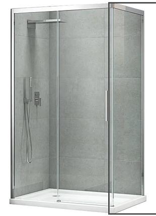 Боковая стенка к кабине koer sr sw05-90x200-tr-01 прозрачное стекло easy clean 6мм, хром (kr5407)
